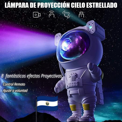 Lámpara de proyector de luz nocturna de galaxia de astronauta, proyector de  cielo estrellado que proyecta con nebulosa, Control remoto