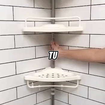 Esquinero Ajustable para Baño 4 Niveles