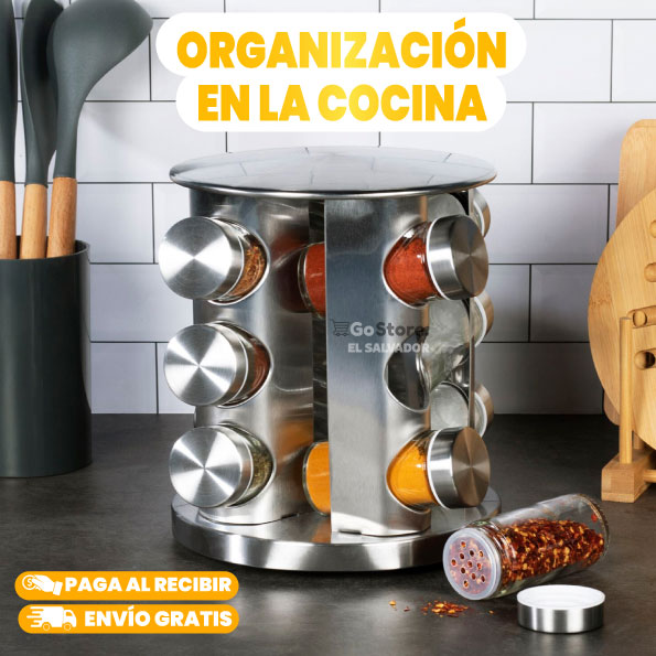 ESPECIERO GIRATORIO DE 12 FRASCOS