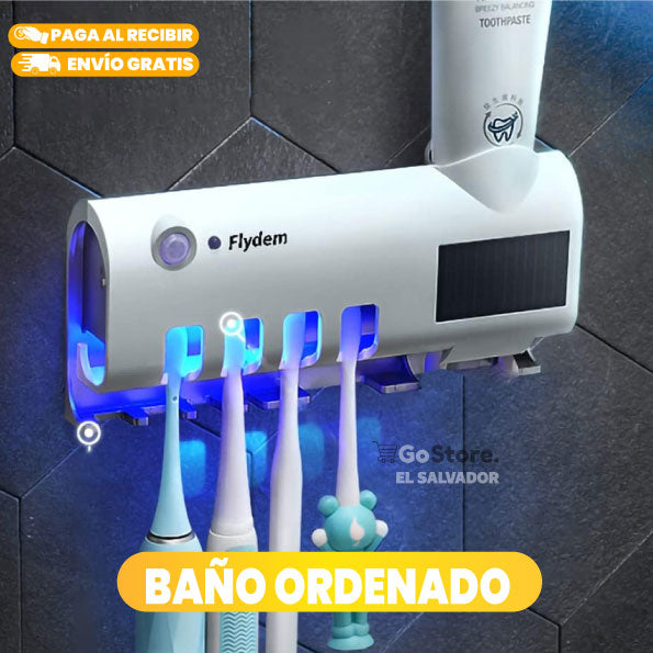 PORTA CEPILLO DE DIENTE CON LUZ UV