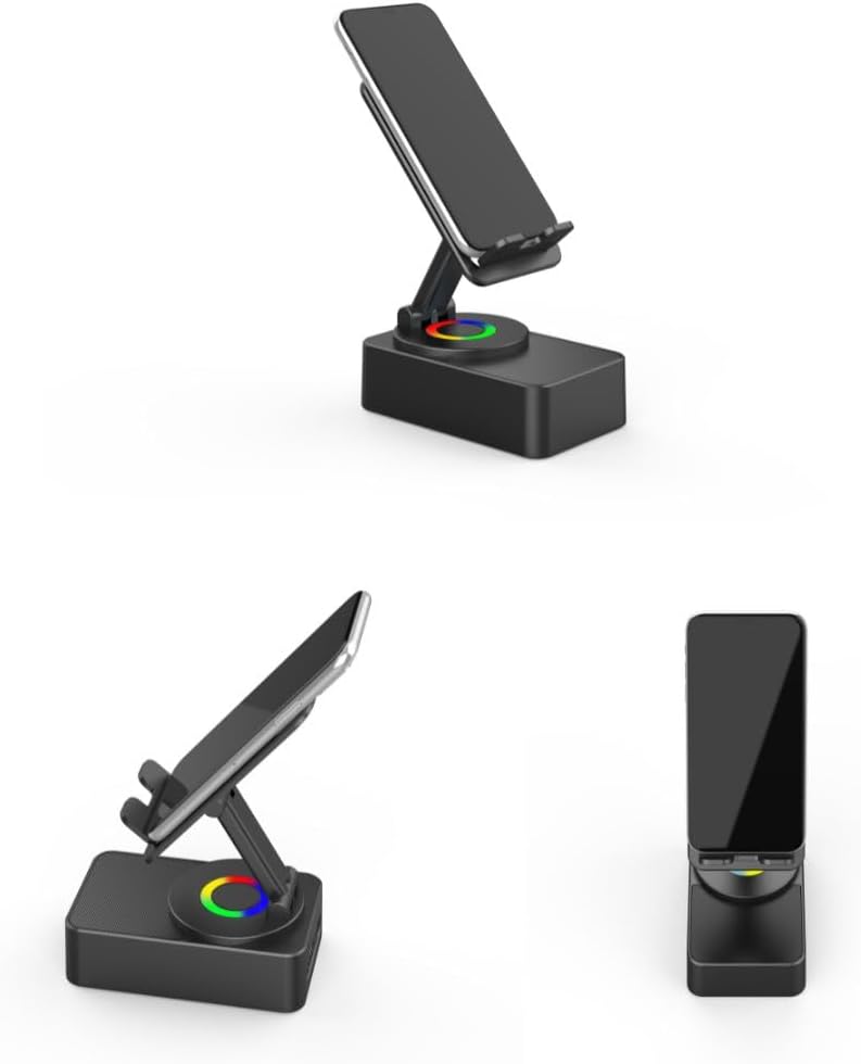 Soporte de teléfono con bocina bluetooth