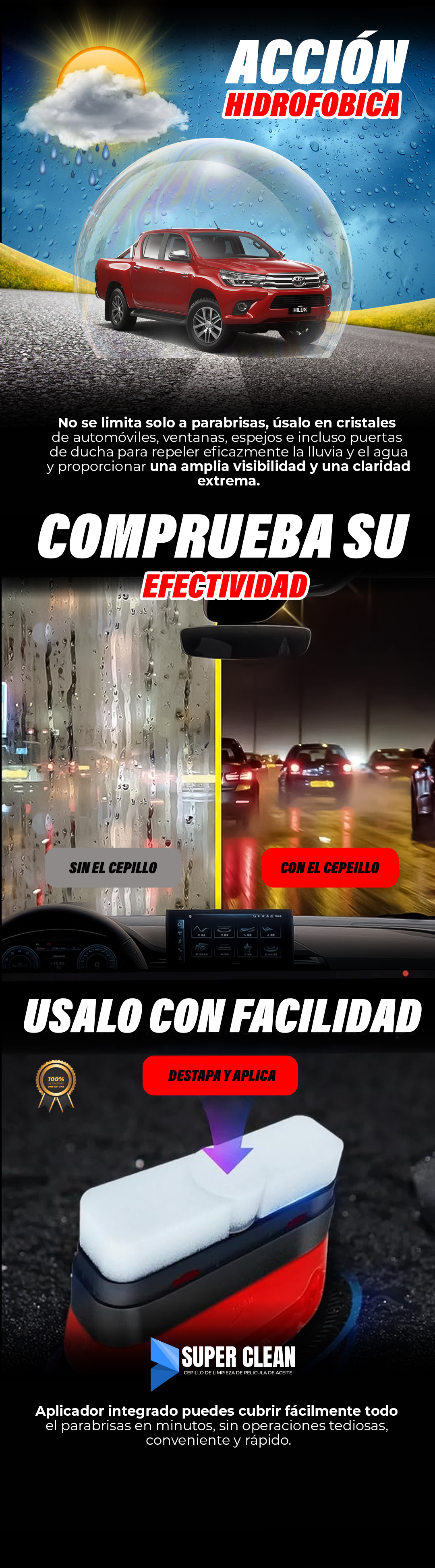 CEPILLO DE LIMPIEZA | CONDUCE SIN RIESGO