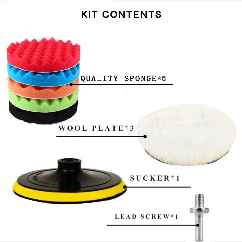 Kit de Esponjas de Pulido para Autos