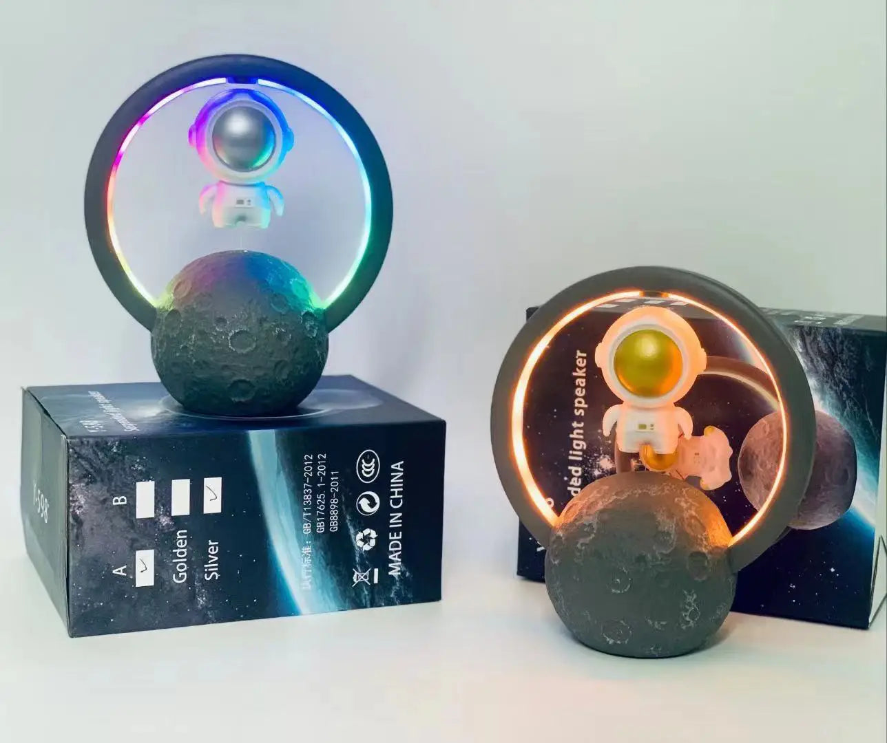 LAMPARA Y BOCINA ASTRONAUTA ANTI-GRAVEDAD