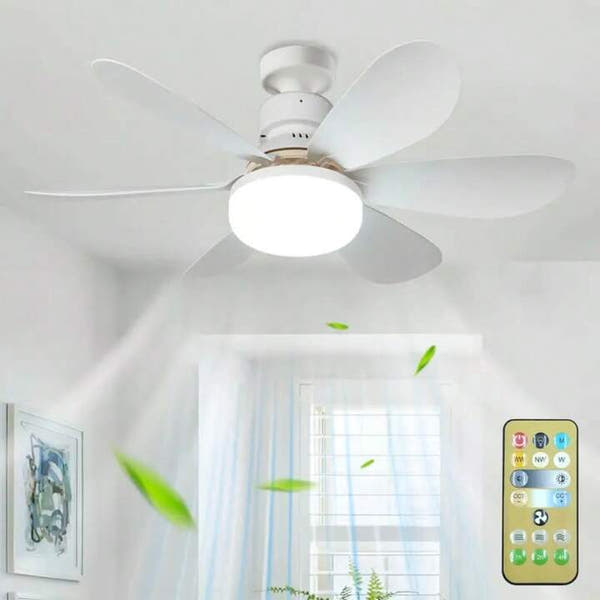 Ventilador de Techo Con Foco LED