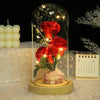 Rosa eterna preservada con luz led