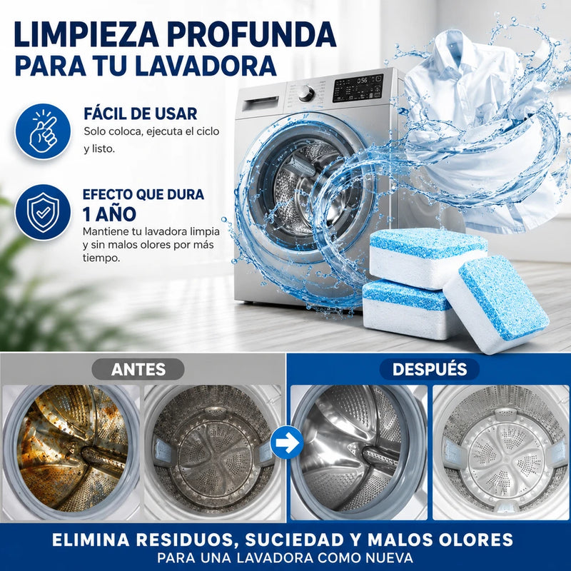 Pastillas Limpiadoras para Lavadora