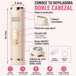 Depiladora Portátil Suave Doble Cabezal
