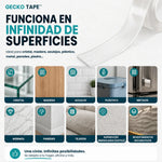 Cinta Doble | Fijación Extrema Reutilizable y Lavable