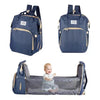Mochila Pañalera Multifuncional con Cuna Portátil