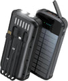 Cargador Solar Portátil con Linterna de Emergencia