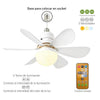 Foco Ventilador De Techo 6 Aspas