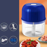 Mini picador eléctrico de alimentos — Prepara ajo y verduras con solo presionar una vez 🍆🥕🧄