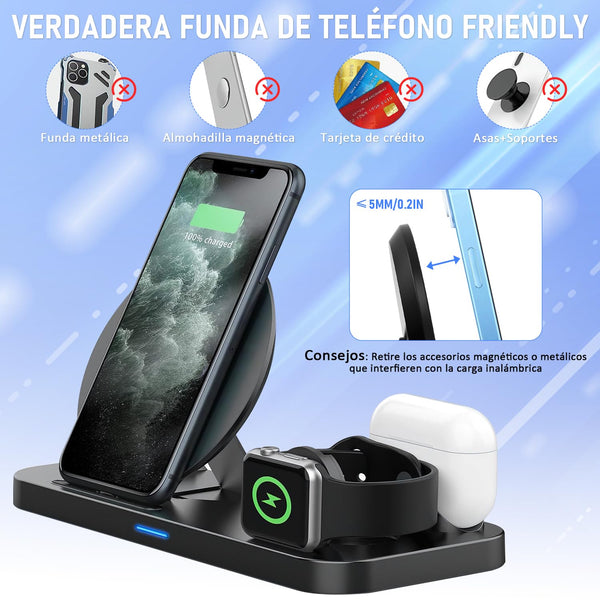 Base Plegable Carga 3 en 1