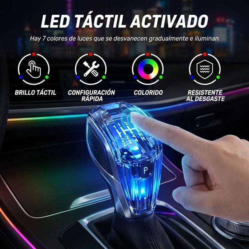 Palanca Cambios LED Cristal