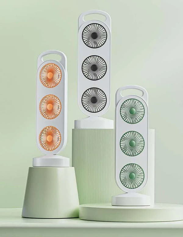 Ventilador Triple Recargable