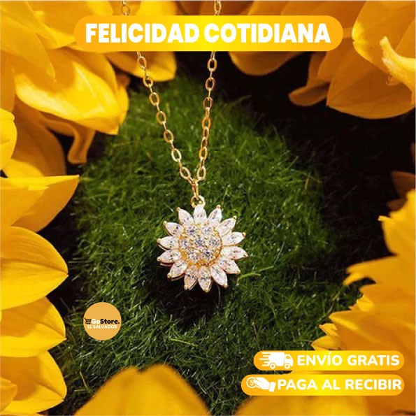 COLLAR DE GIRASOL GIRATORIO