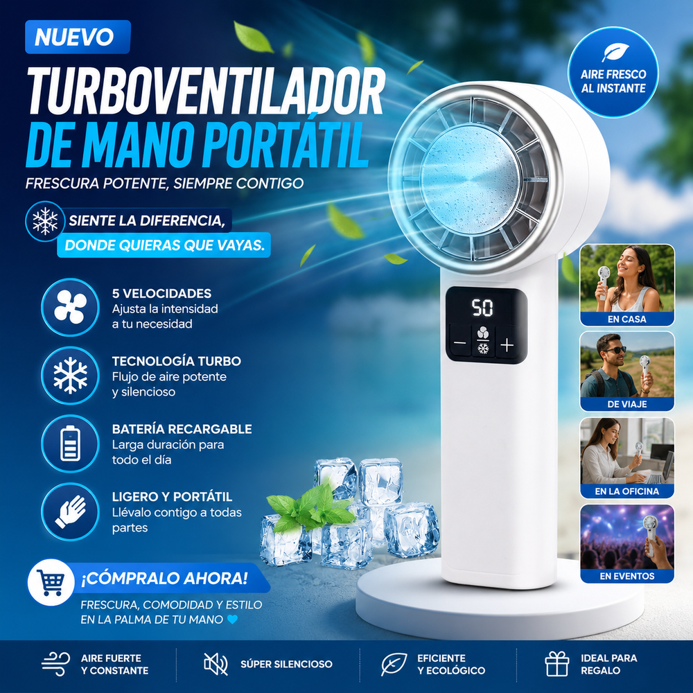Turboventilador De Mano Portátil