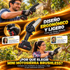 KIT COMPLETO: MOTOSIERRA 21V + 2 BATERIAS + ESTUCHE