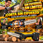 KIT COMPLETO: MOTOSIERRA 21V + 2 BATERIAS + ESTUCHE