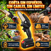 KIT COMPLETO: MOTOSIERRA 21V + 2 BATERIAS + ESTUCHE