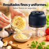 Mini picador eléctrico de alimentos — Prepara ajo y verduras con solo presionar una vez 🍆🥕🧄