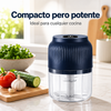 Mini picador eléctrico de alimentos — Prepara ajo y verduras con solo presionar una vez 🍆🥕🧄