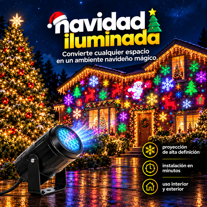 Proyector Mágico Navideño – FestiLuz®