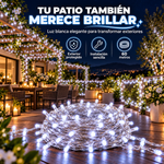 LUZ LED DECORATIVAS EN FORMA DE LLUVIA 6 METROS PARA EXTERIOR Y INTERIOR