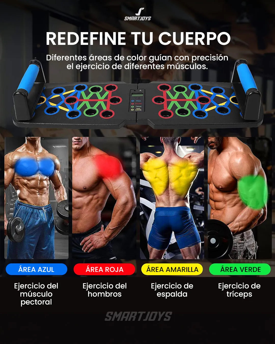 Tabla de flexiones 9 en 1 | Gimnasio en casa