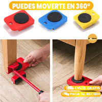 KIT ELEVADOR Y DESPLAZADOR DE MUEBLES