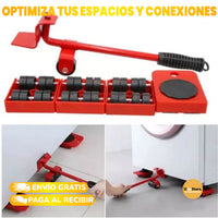 KIT ELEVADOR Y DESPLAZADOR DE MUEBLES