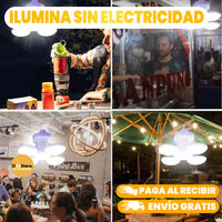 LÁMPARA RECARGABLE DE 4 ASPAS