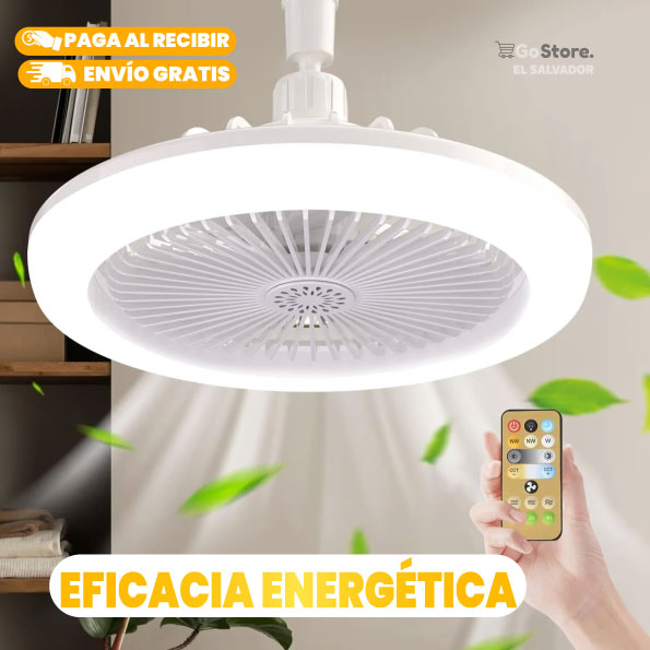 FOCO VENTILADOR LED 180° MULTIFUNCIONAL