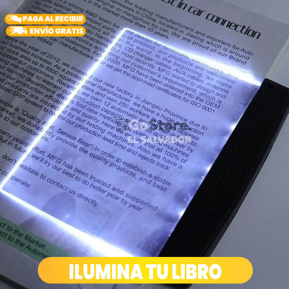 LUZ DE PANEL DE LECTURA CON ILUMINACIÓN