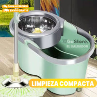 TRAPEADOR GIRATORIO CON ESCURRIDOR METÁLICO