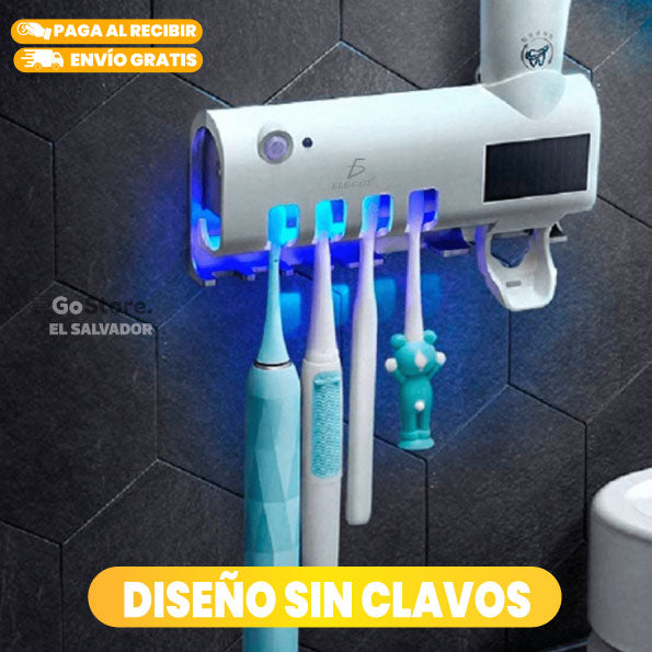 PORTA CEPILLO DE DIENTE CON LUZ UV