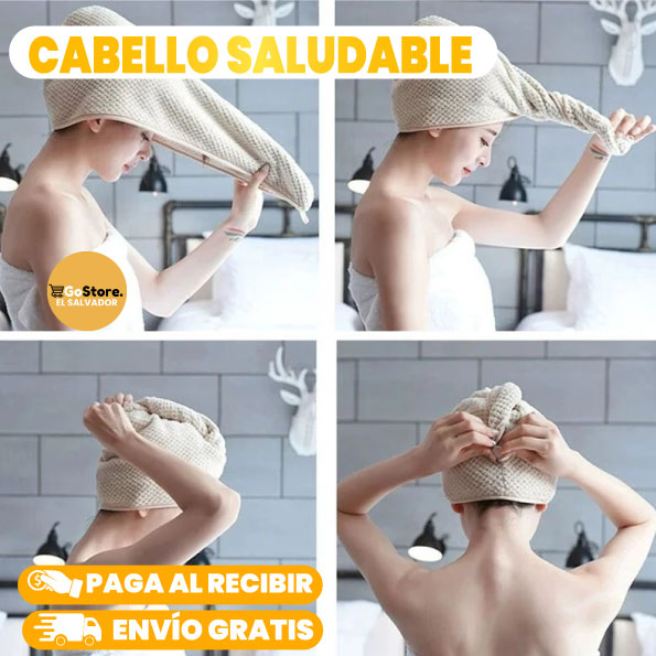 TOALLA MÁGICA PARA SECADO DE CABELLO