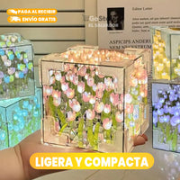 LÁMPARA DE ESPEJO CUBO TULIPÁN