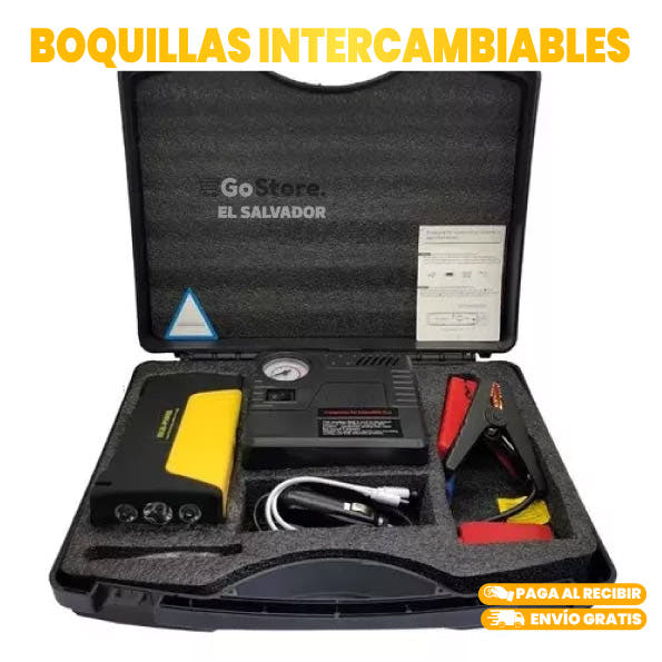 ARRANCADOR AUTO MOTO CARGADOR BATERIA PORTATIL