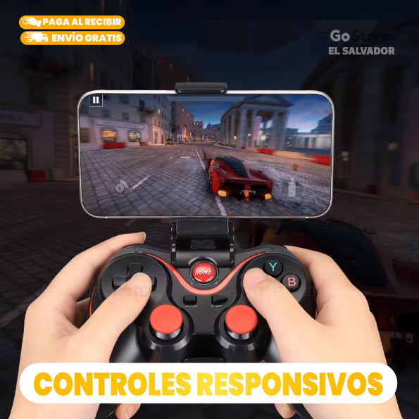 CONTROL GAMEPAD MOREKA X3 BLUETOOTH PARA CELULAR RECARGABLE