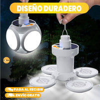 LÁMPARA RECARGABLE DE 4 ASPAS