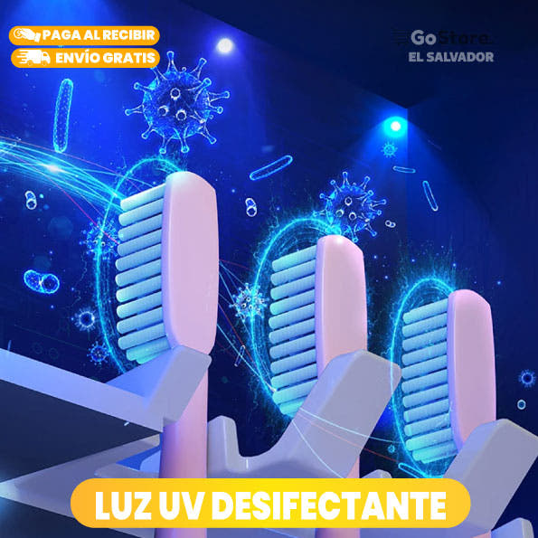 PORTA CEPILLO DE DIENTE CON LUZ UV