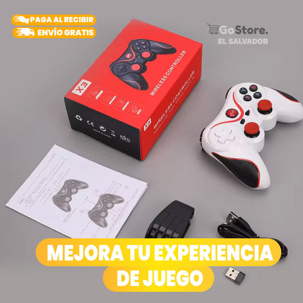 CONTROL GAMEPAD MOREKA X3 BLUETOOTH PARA CELULAR RECARGABLE