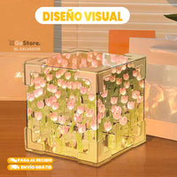 LÁMPARA DE ESPEJO CUBO TULIPÁN