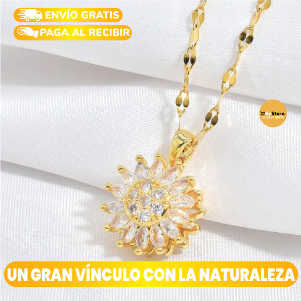 COLLAR DE GIRASOL GIRATORIO