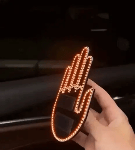Señal Mano LED Auto