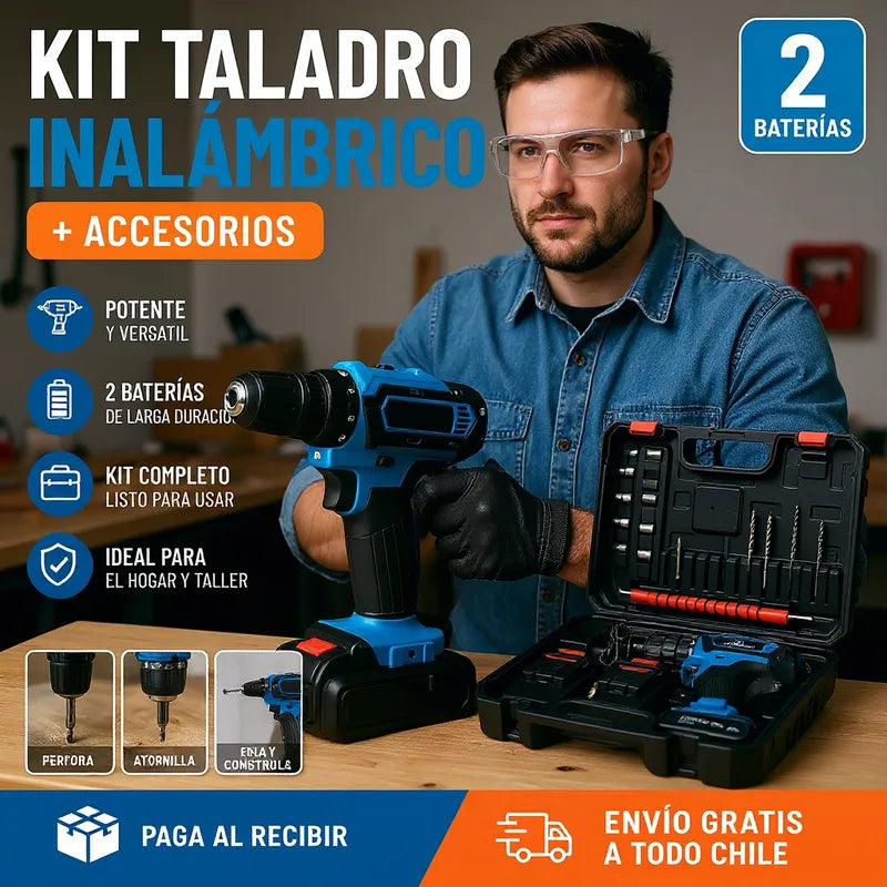 Taladro Percutor Inalámbrico Profesional