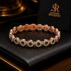 Pulsera Magnetica de Cobre con Esmeraldas