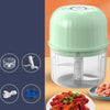 Mini picador eléctrico de alimentos — Prepara ajo y verduras con solo presionar una vez 🍆🥕🧄